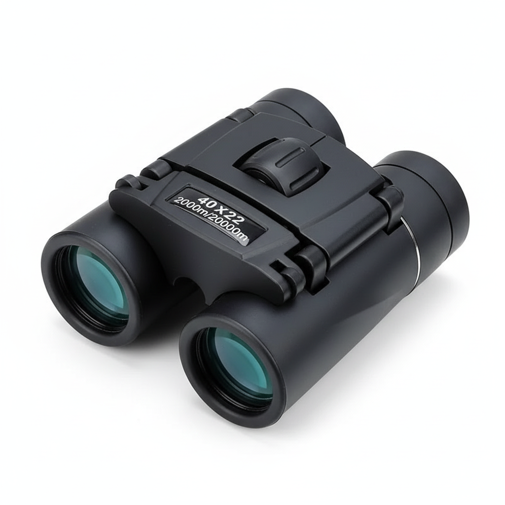 40x22 HD Powerful Binoculars 2000M Long Range Folding Mini Telescope BAK4 FMC Optics For Hunting Sports Outdoor Camping Travel